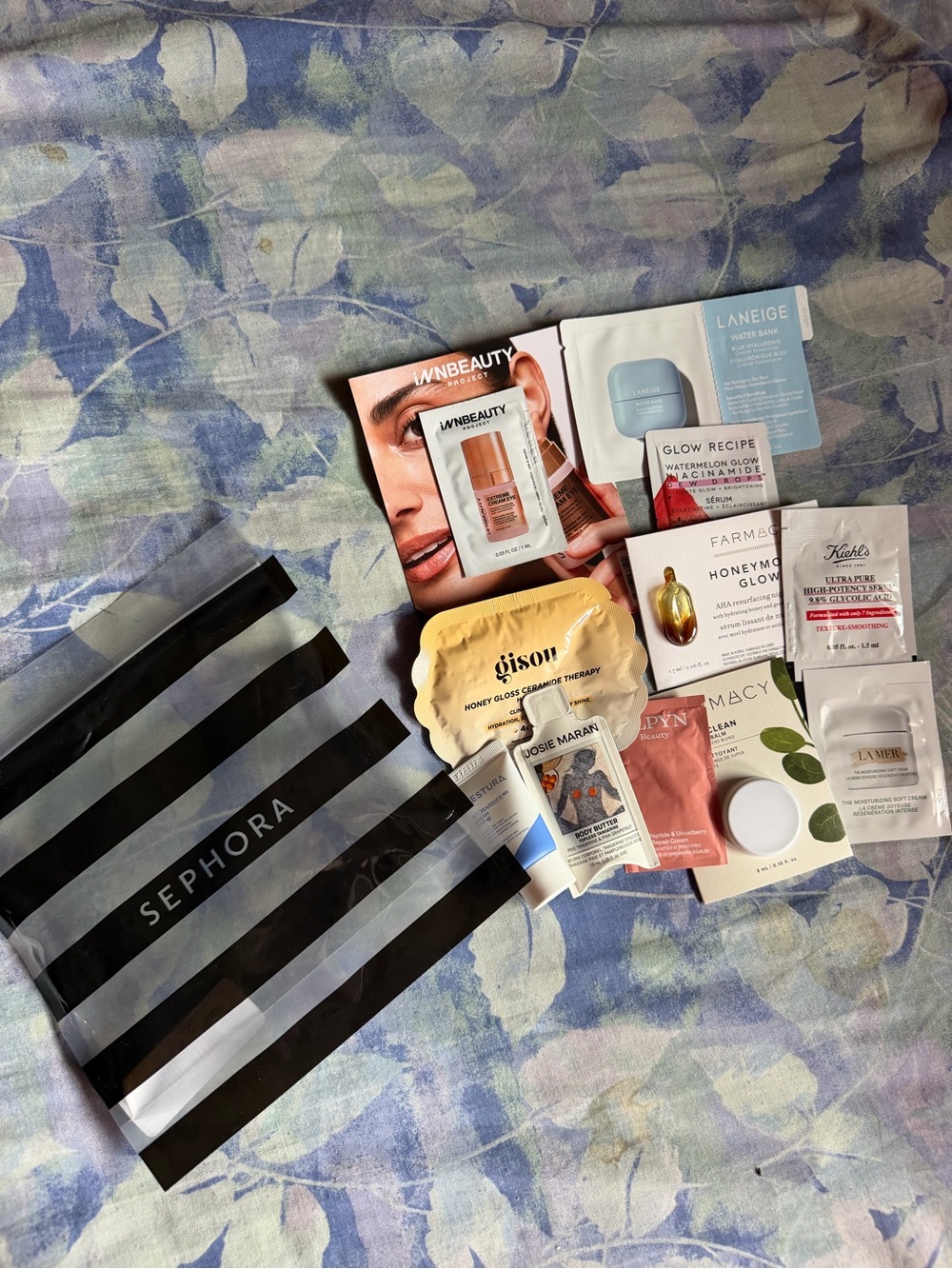 sephora skincare samples bag